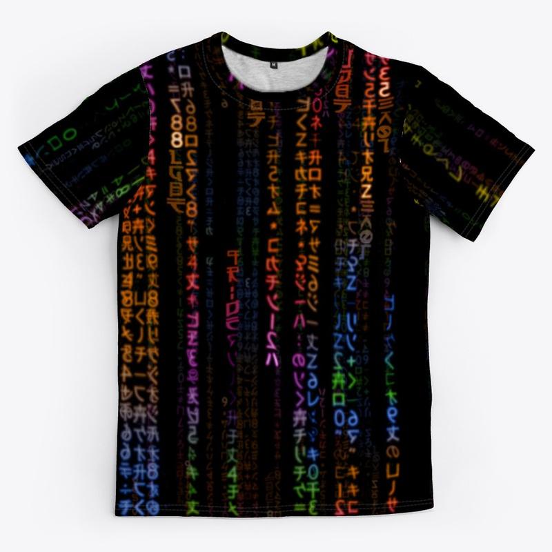 Rainbow Matrix Code All Over Print